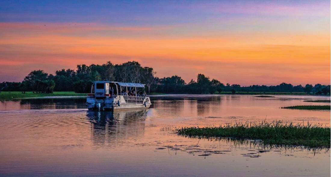 A spectacular sunset experienced on the Yellow Waters cruise in Kakadu |  <i>Peter Walton</i>