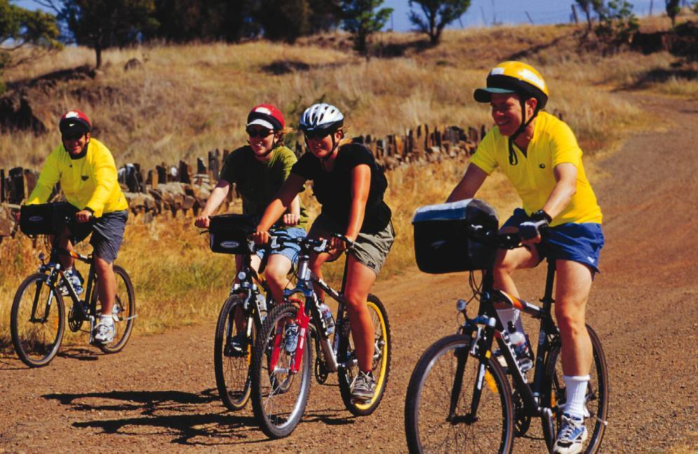 Cyclists enjoy the peaceful backroads of Tasmania |  <i>Richard I'Anson</i>