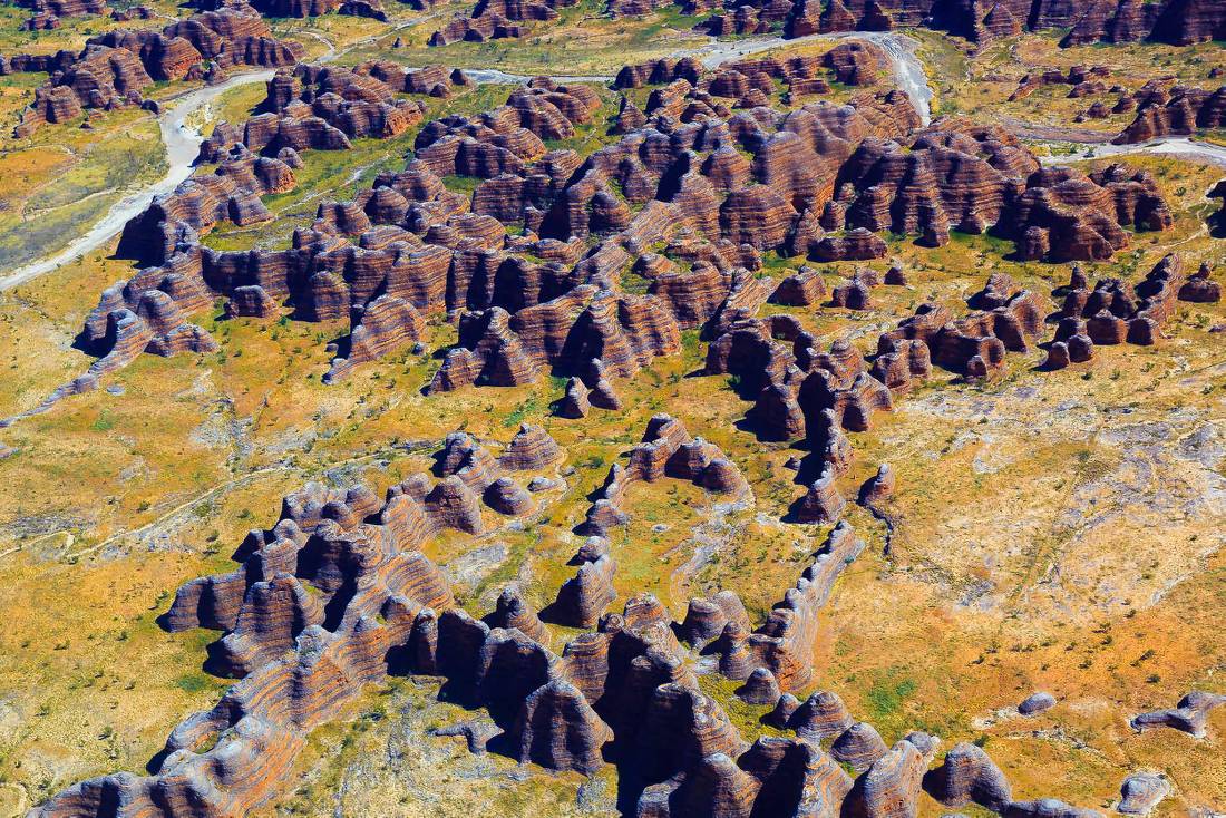 From the sky, the Bungle Bungles are a captivating sight |  <i>Jewels Lynch</i>