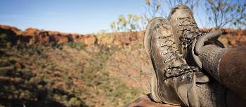 Foot rest on the Larapinta trail, Northern Territory
